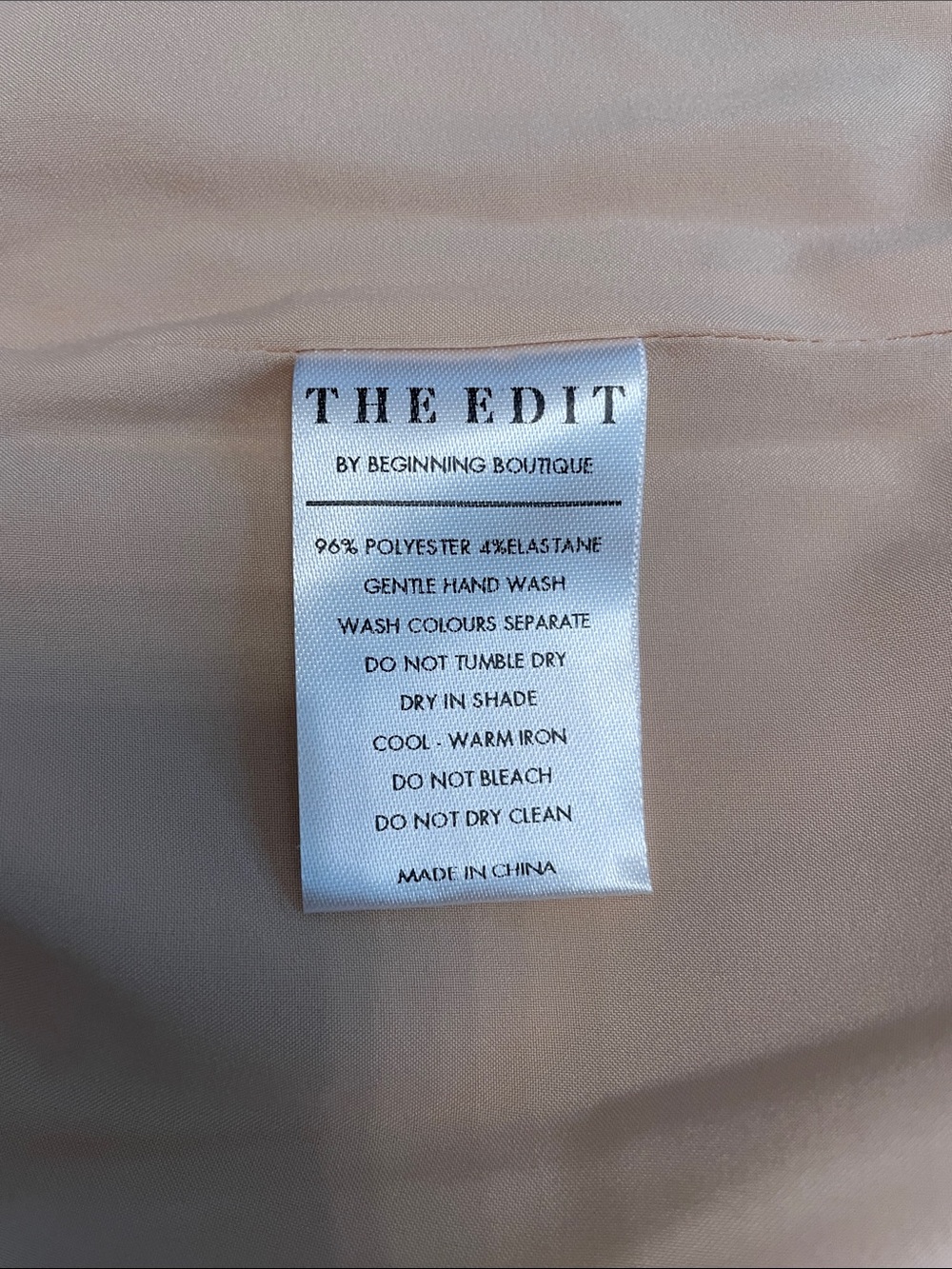 The Edit Freesia Formal Dress Medium Champagne Side Slit Satin Open Back Maxi - Picture 10 of 12